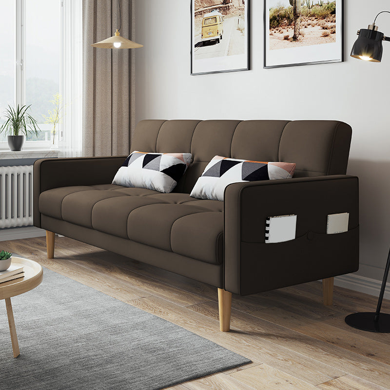 Zeitgenössisches Keks -Rücken -Sofa 22,44 "Hochquadrat -Armsofa Bett