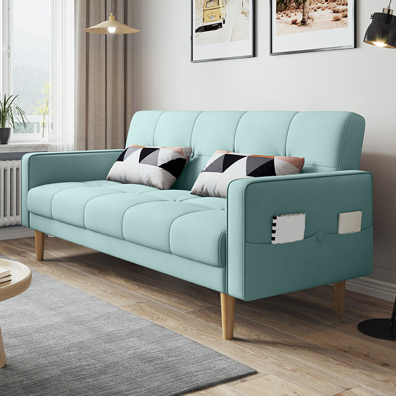 Zeitgenössisches Keks -Rücken -Sofa 22,44 "Hochquadrat -Armsofa Bett