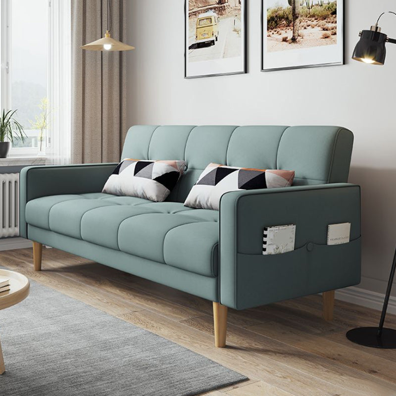 Zeitgenössisches Keks -Rücken -Sofa 22,44 "Hochquadrat -Armsofa Bett