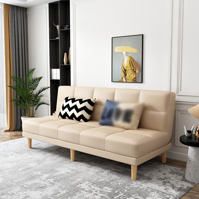 Moderner armloser Sofa 27,55 "W Cabrio Sleeper Sofa für Wohnzimmer