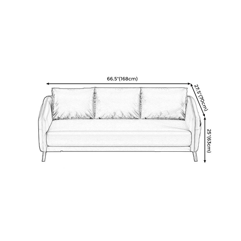 Zeitgenössischer Standardtuxedo Arm Loveat Leder Loveseat mit Kissen