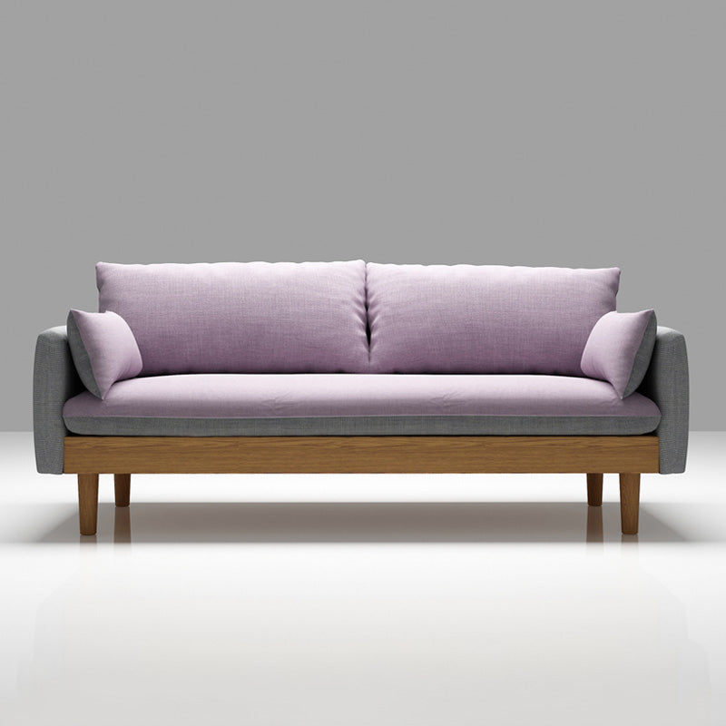 Back sciolto 29,52 "d x 29,92" divano di divano in legno in legno scoperto