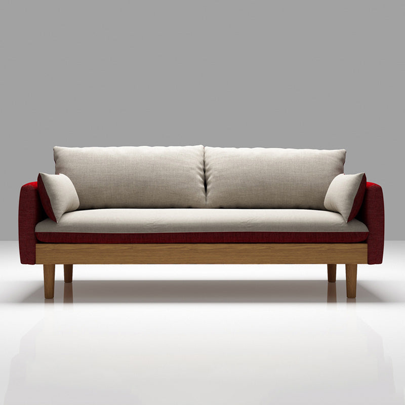 Back sciolto 29,52 "d x 29,92" divano di divano in legno in legno scoperto