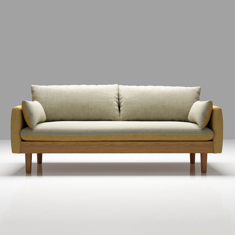 Back sciolto 29,52 "d x 29,92" divano di divano in legno in legno scoperto