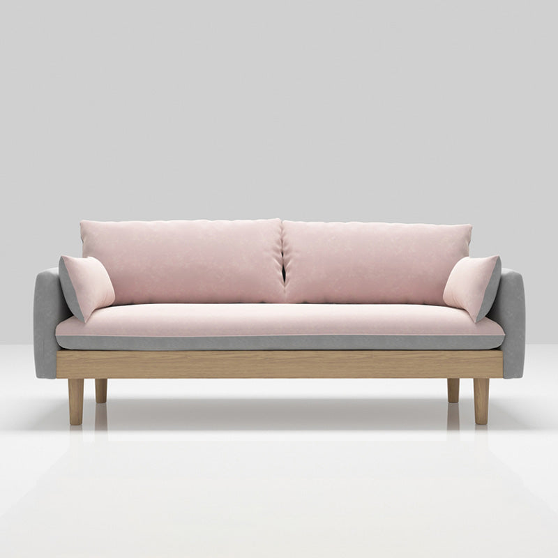 Back sciolto 29,52 "d x 29,92" divano di divano in legno in legno scoperto