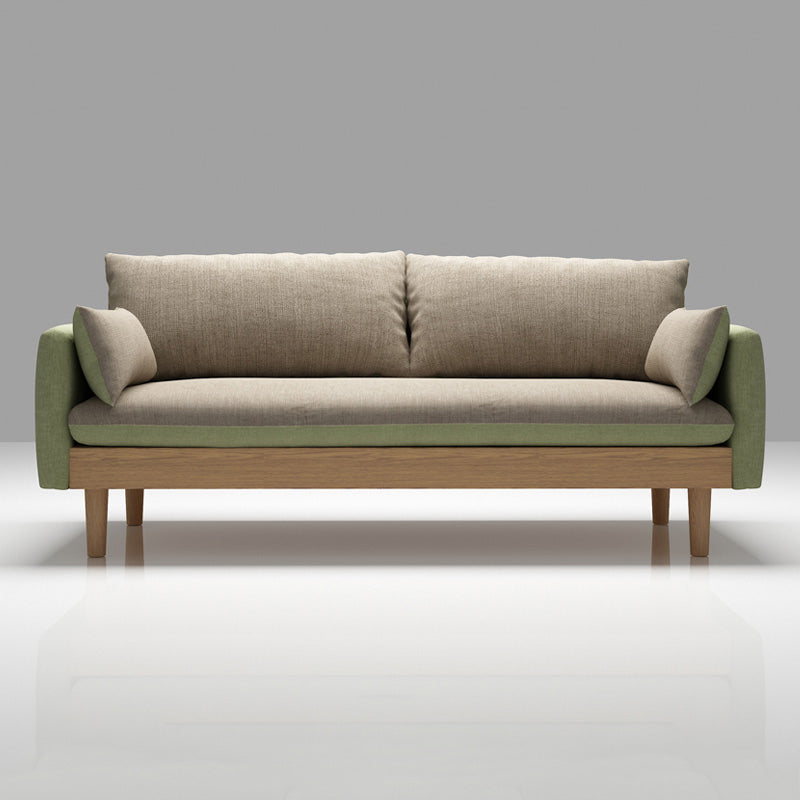 Back sciolto 29,52 "d x 29,92" divano di divano in legno in legno scoperto