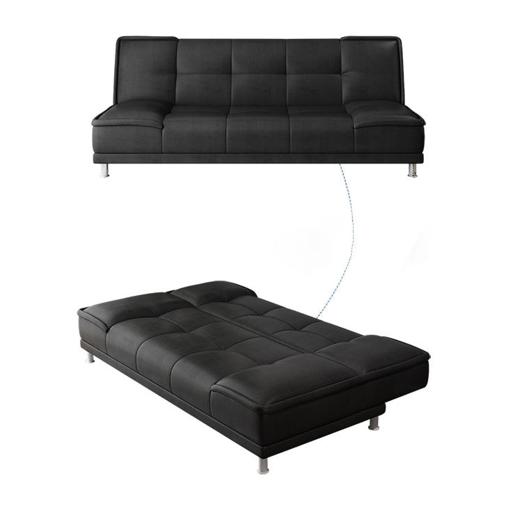 Zeitgenössischer Cabrio -Fußstützenhocker -Sofa mit Keks zurück