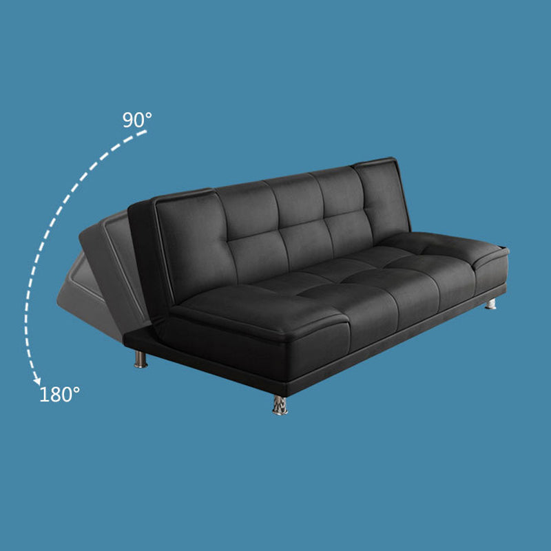 Zeitgenössischer Cabrio -Fußstützenhocker -Sofa mit Keks zurück