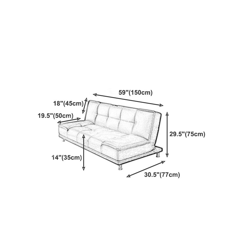 Zeitgenössischer Cabrio -Fußstützenhocker -Sofa mit Keks zurück