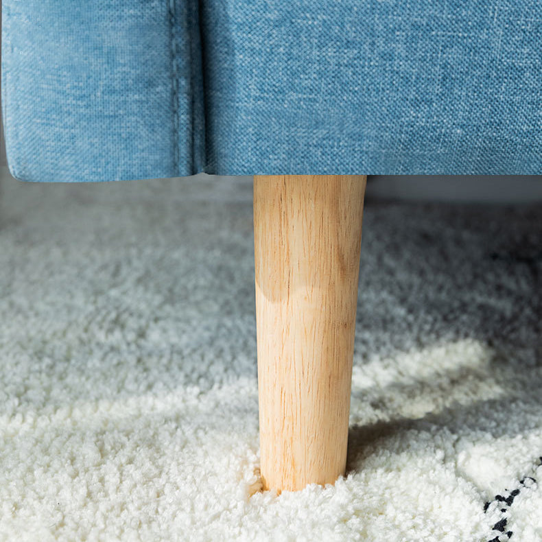 Scandinavian Tight Back Sofa with Storage and Square Arm 65H