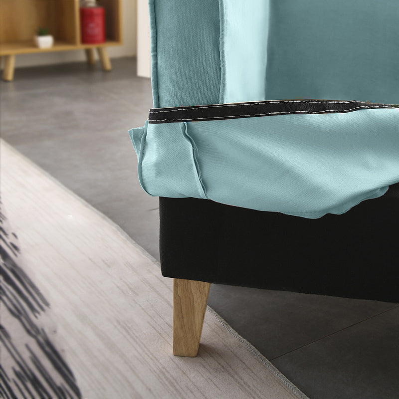 Scandinavian Pillow Top Arm Sofa with Sewn Pillow Back for Apartment