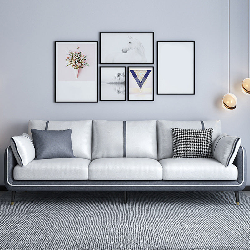 Stationäre Färbung resistent 3 Sitzer Wohnzimmer Standardsofa mit mehreren Kissen