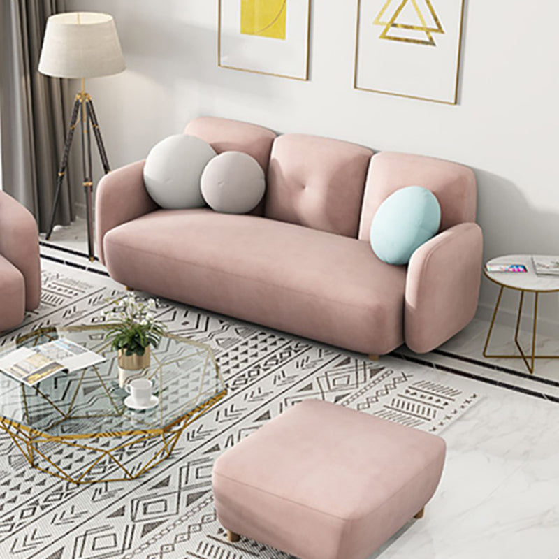 Moderne macaroon 3/4 zitbank van de sofa van de sofa standaard kussens sofa