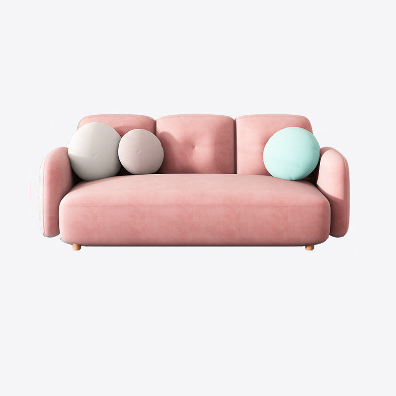 Moderne macaroon 3/4 zitbank van de sofa van de sofa standaard kussens sofa