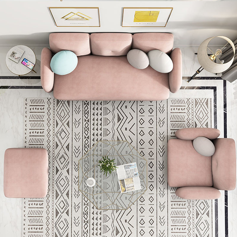 Moderne macaroon 3/4 zitbank van de sofa van de sofa standaard kussens sofa