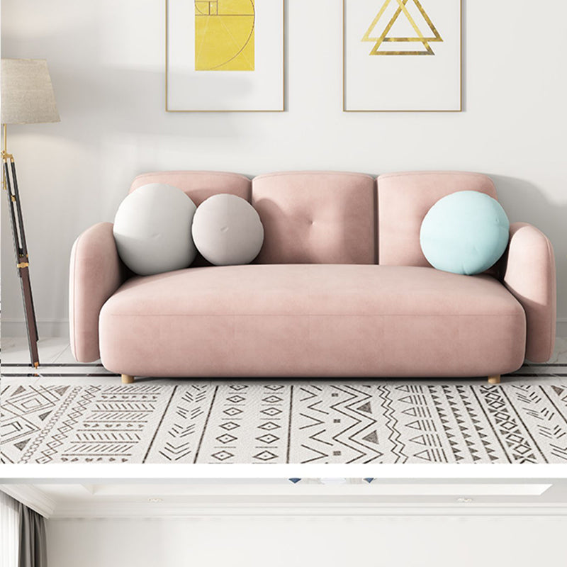 Moderne macaroon 3/4 zitbank van de sofa van de sofa standaard kussens sofa