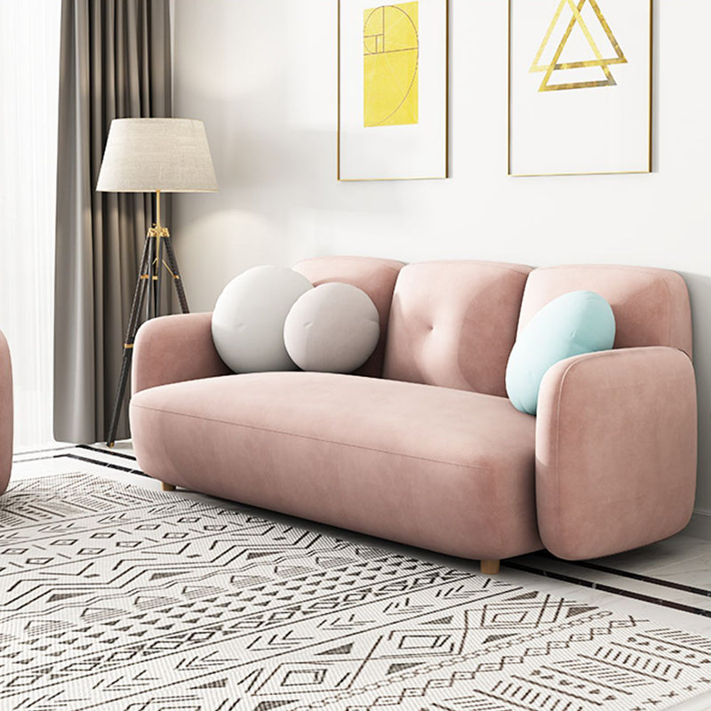 Moderne macaroon 3/4 zitbank van de sofa van de sofa standaard kussens sofa