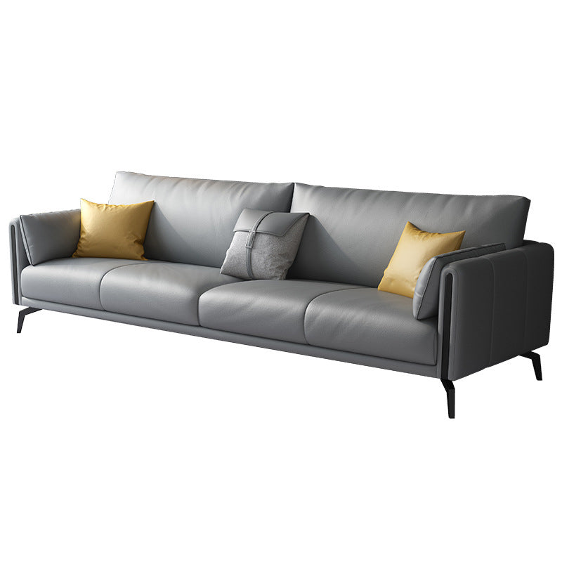 Setfee de manchas grises Settee Sofá de brazo cuadrado