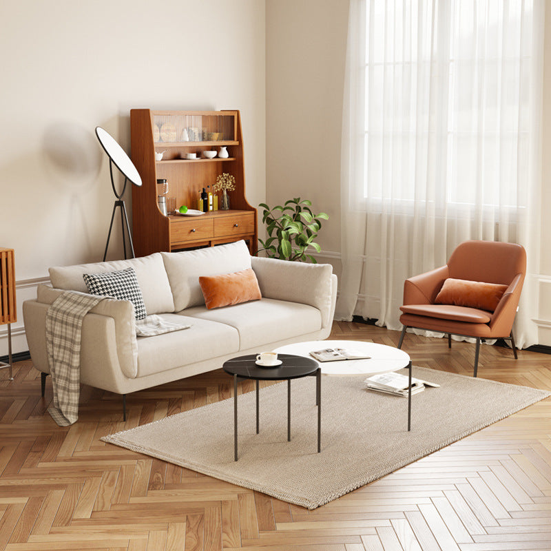 Sofa Chaise for Apartment Flared Arm Sofa for  Home Living Room