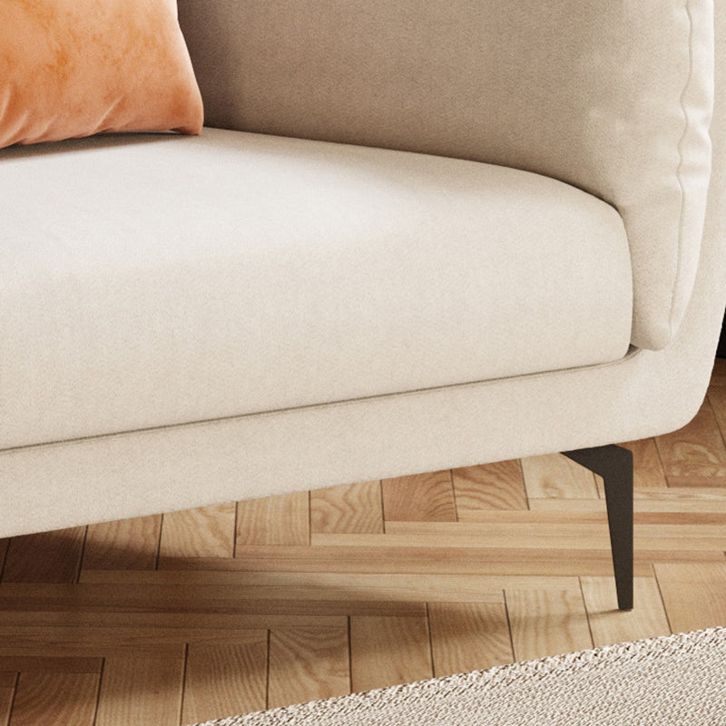 Sofa Chaise for Apartment Flared Arm Sofa for  Home Living Room