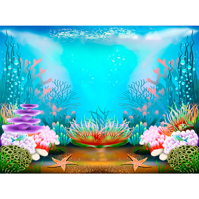 Environmental Wall Mural Wallpaper Sea World Living Room Wall Mural