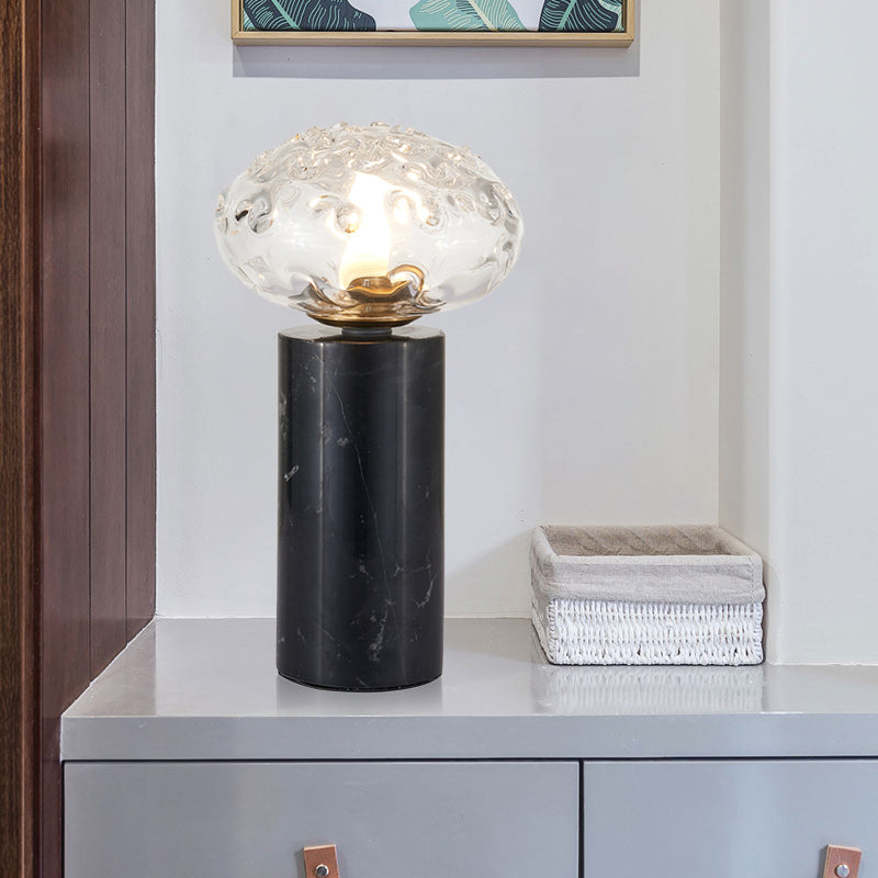 Lampada da tavolo a 1 tavolo contemporanea Black Lettura ovale Luce