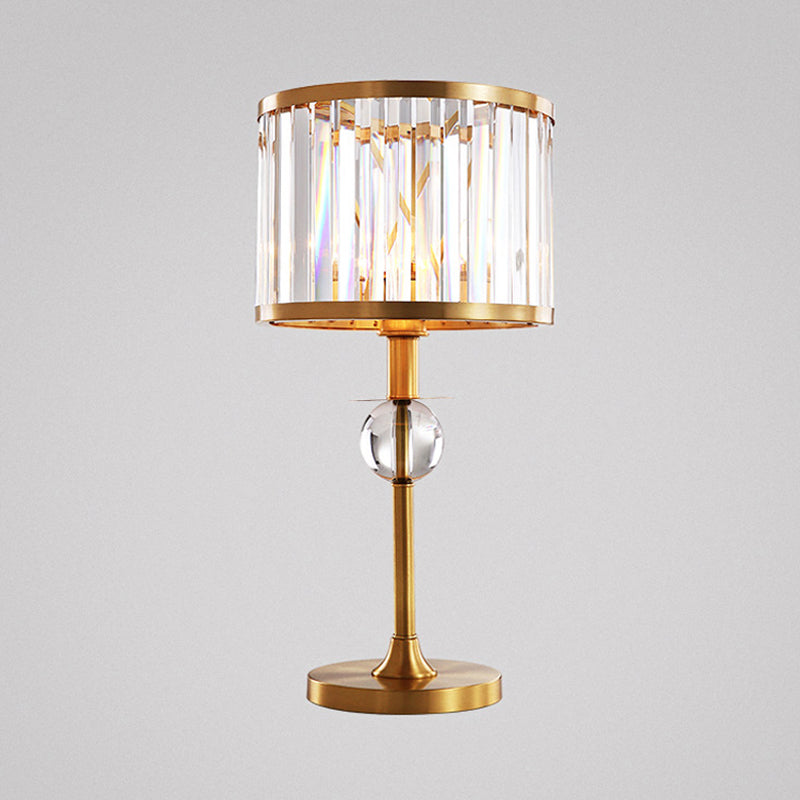 Accendi per tamburi Modern Crystal Crystal 1 Testa Lampada per soggiorno per soggiorno per soggiorno