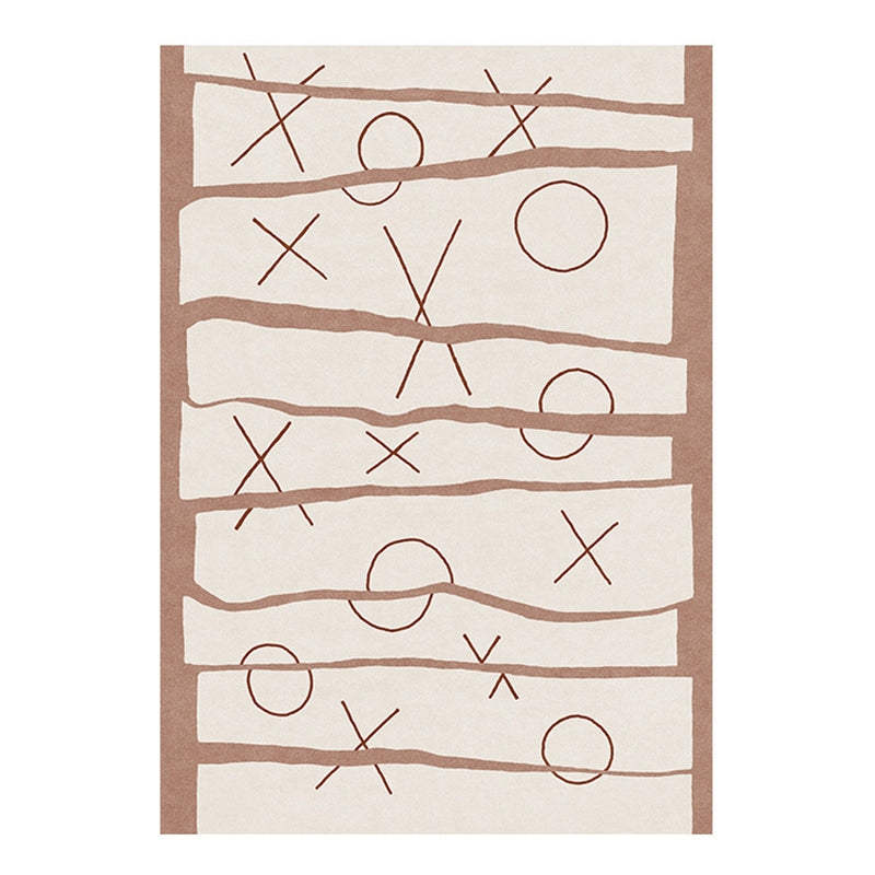 Grün moderner Teppich Polyester Abstrakter Muster Teppich Waschbar Teppich für Wohnzimmer