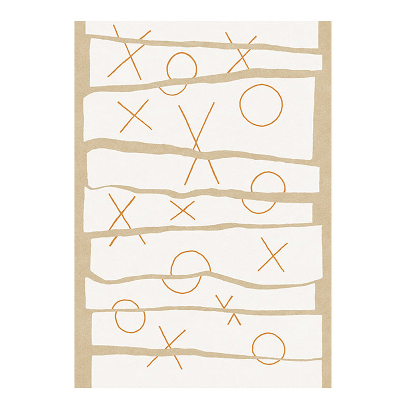 Grün moderner Teppich Polyester Abstrakter Muster Teppich Waschbar Teppich für Wohnzimmer