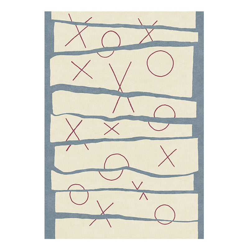 Grün moderner Teppich Polyester Abstrakter Muster Teppich Waschbar Teppich für Wohnzimmer