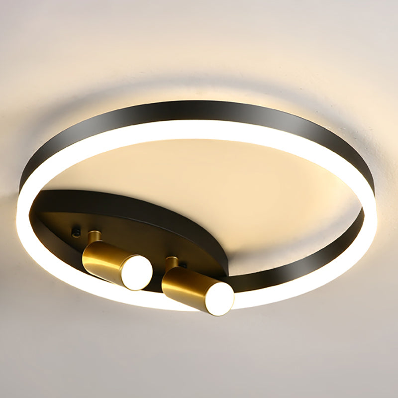 Aménagement de plafond circulaire Aménagement de plafond à chambre à coucher à LED de style moderne