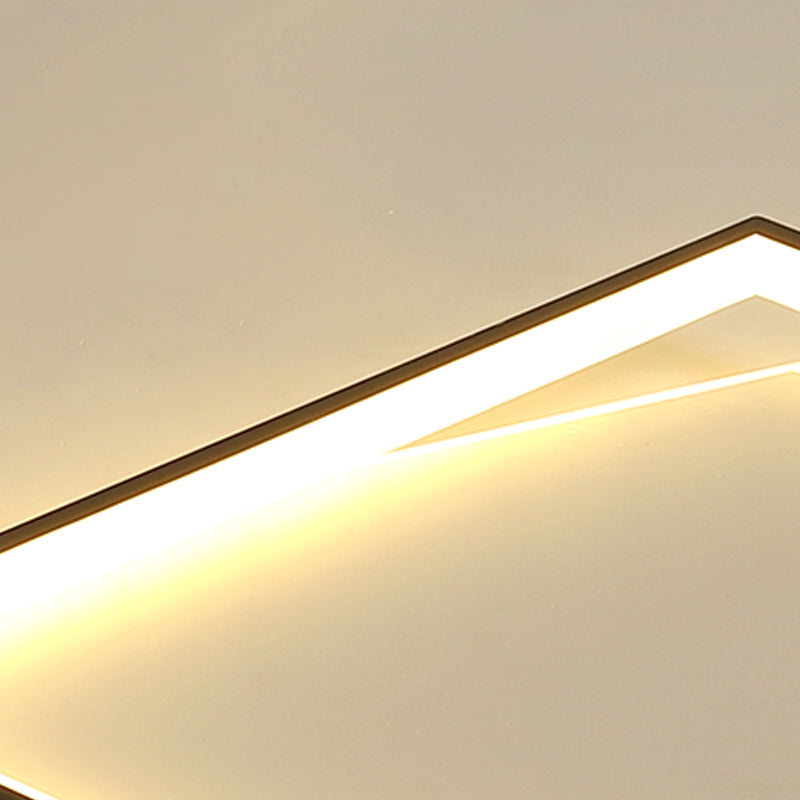 Plafond métallique carré Light Mount de montage simple LED Black Light