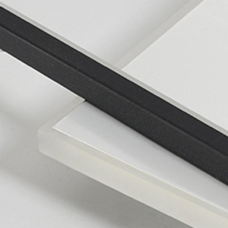 Plafond métallique carré Light Mount de montage simple LED Black Light