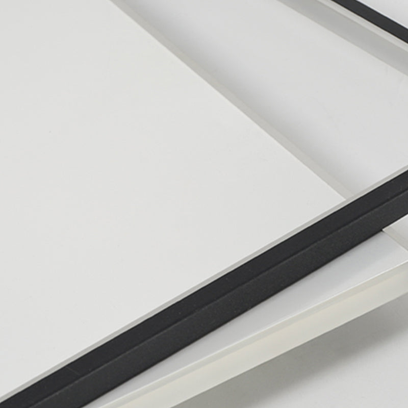 Plafond métallique carré Light Mount de montage simple LED Black Light