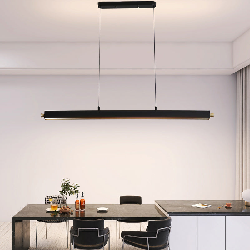 Estilo moderno lineal isla light metal 1 1 de techo colgante de luz