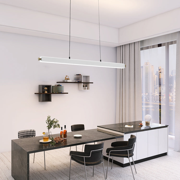 Estilo moderno lineal isla light metal 1 1 de techo colgante de luz