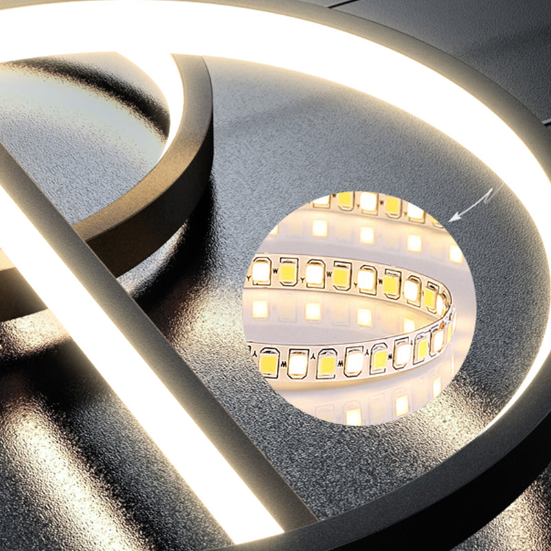 Lámpara de 5 cables de geometría de geometría moderna Lámpara de 5 cabezas de restaurante con sombra de gel de sílice