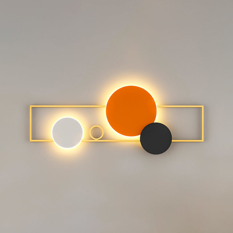 Estilo nórdico Luz de pared de metal Colorido LED LED Disconce para sala de estar