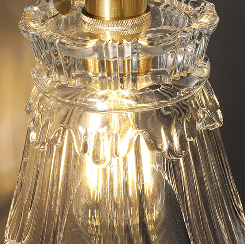 Creative Glass Shade Wall Light Fixture Modern Style Wall Sconce Light for Living Room