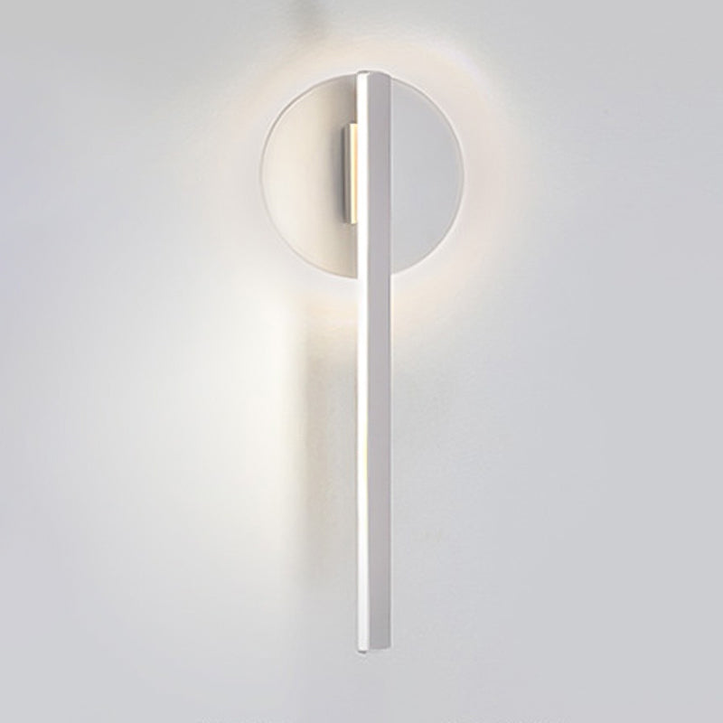 Iluminación de pared de forma de tira lámpara de aplastamiento de metal de estilo moderno 1 para sala de estar