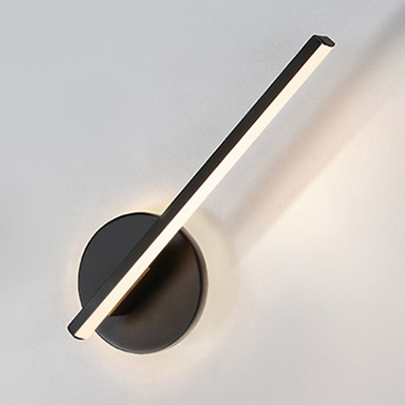 Iluminación de pared de forma de tira lámpara de aplastamiento de metal de estilo moderno 1 para sala de estar