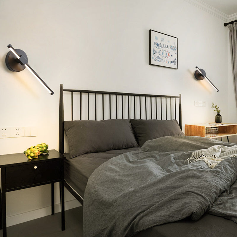 Iluminación de pared de forma de tira lámpara de aplastamiento de metal de estilo moderno 1 para sala de estar