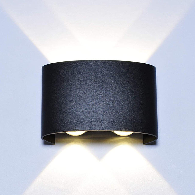 Éclairage mural de forme rectangulaire Métal de style moderne 1 lampe d'applications légères pour extérieur