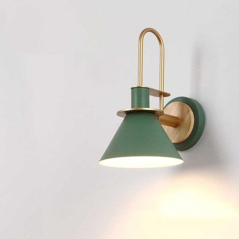 Geometric Shape Metal Wall Light Nordic Macarons 1 Light Wall Mount Light