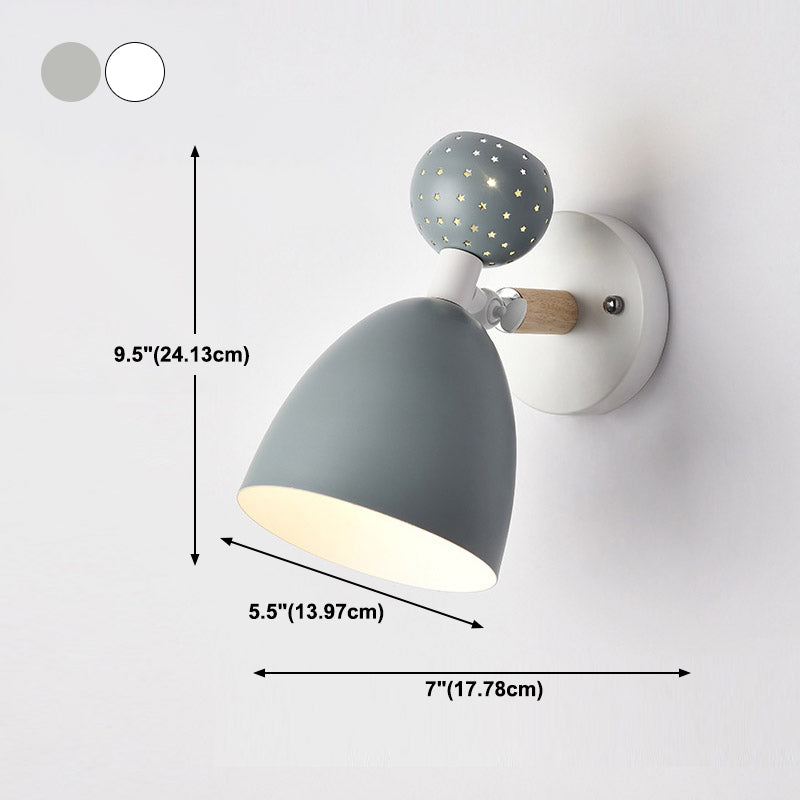 Geometric Shape Metal Wall Light Nordic Macarons 1 Light Wall Mount Light