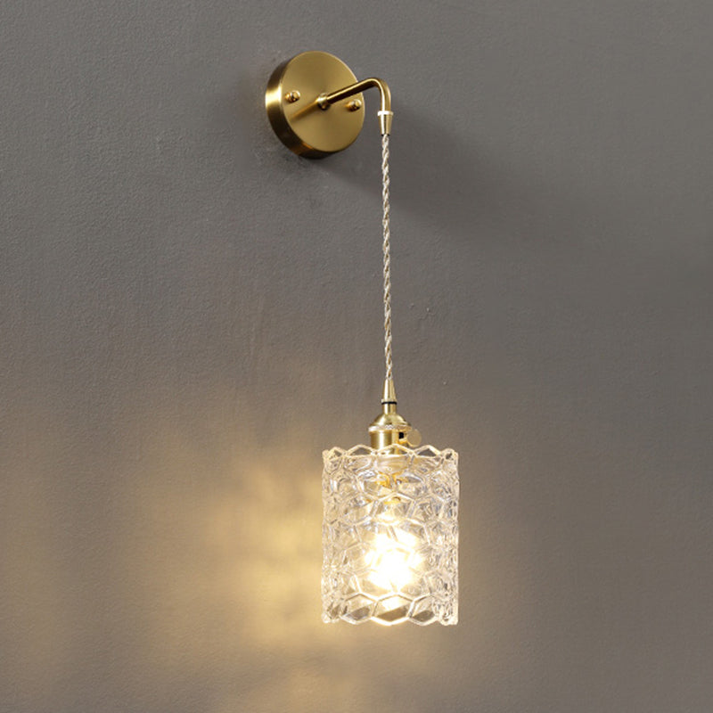 Modern Wall Light Scone Creative Glass Shade Wall Light Fixture for Bedroom