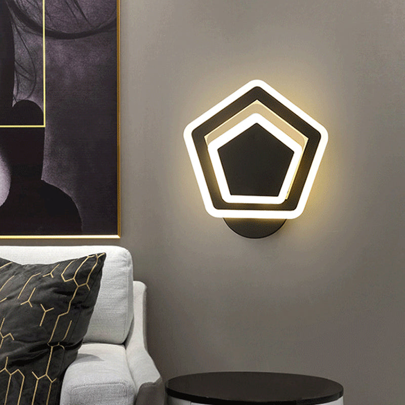 Luci da parete a forma di geometria Luci da monte in metallo per bambini per camera da letto