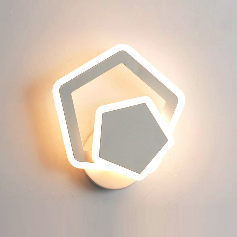 Luci da parete a forma di geometria Luci da monte in metallo per bambini per camera da letto