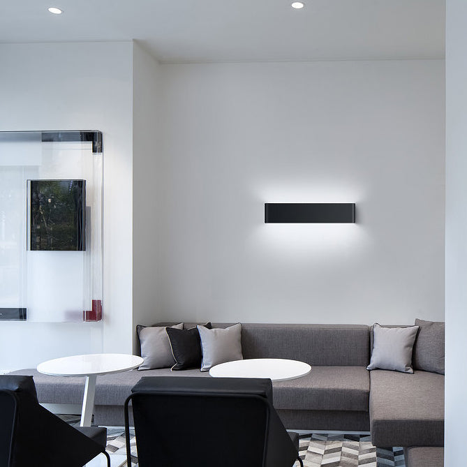 Metal Square Shape Wall Light Modern Style 1 Light Wall Mount Light