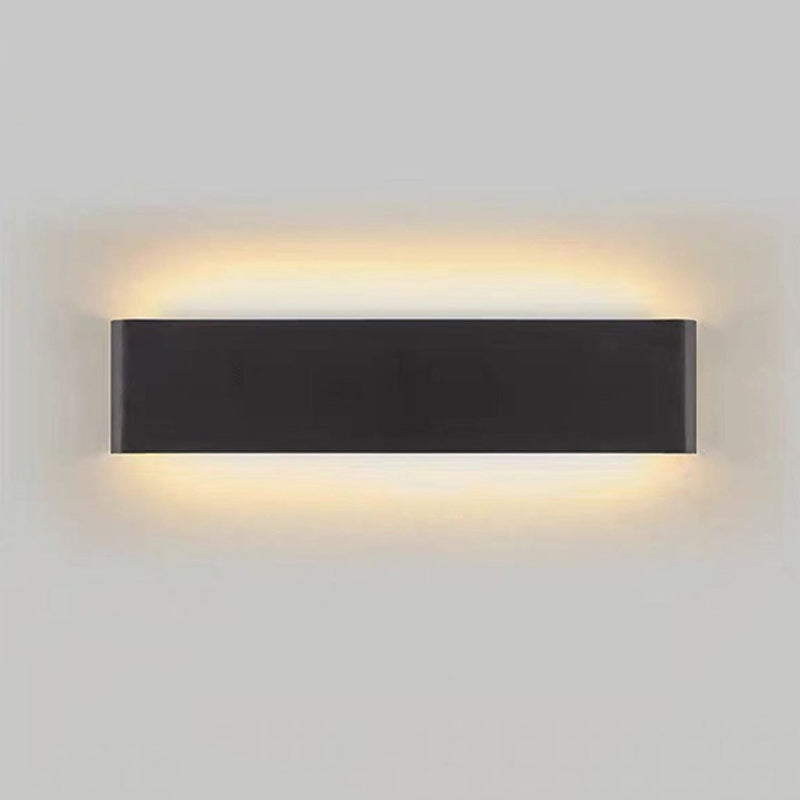 Metal Square Shape Wall Light Modern Style 1 Light Wall Mount Light